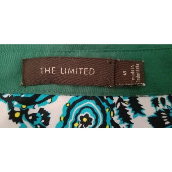 The Limited Women’s Paisley Print Long Sleeve Button-Up Collared Blouse Small - Picture 9 of 11